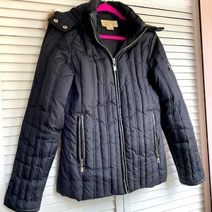 Michael Kors down jacket with fur trim hoody M